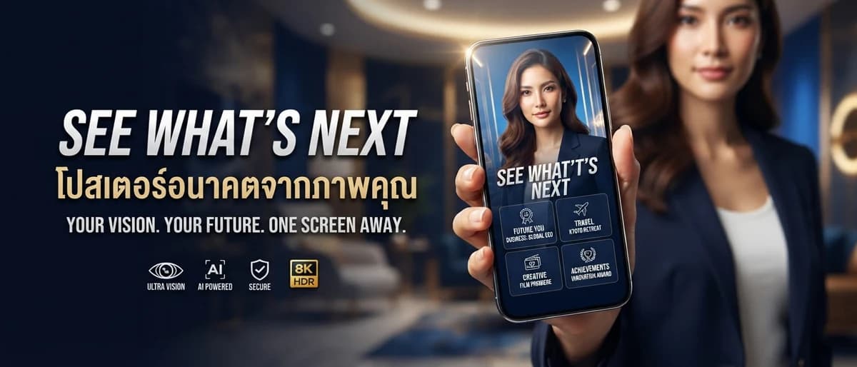 SEE WHAT'S NEXT โปสเตอร์อนาคตจากภาพคุณ